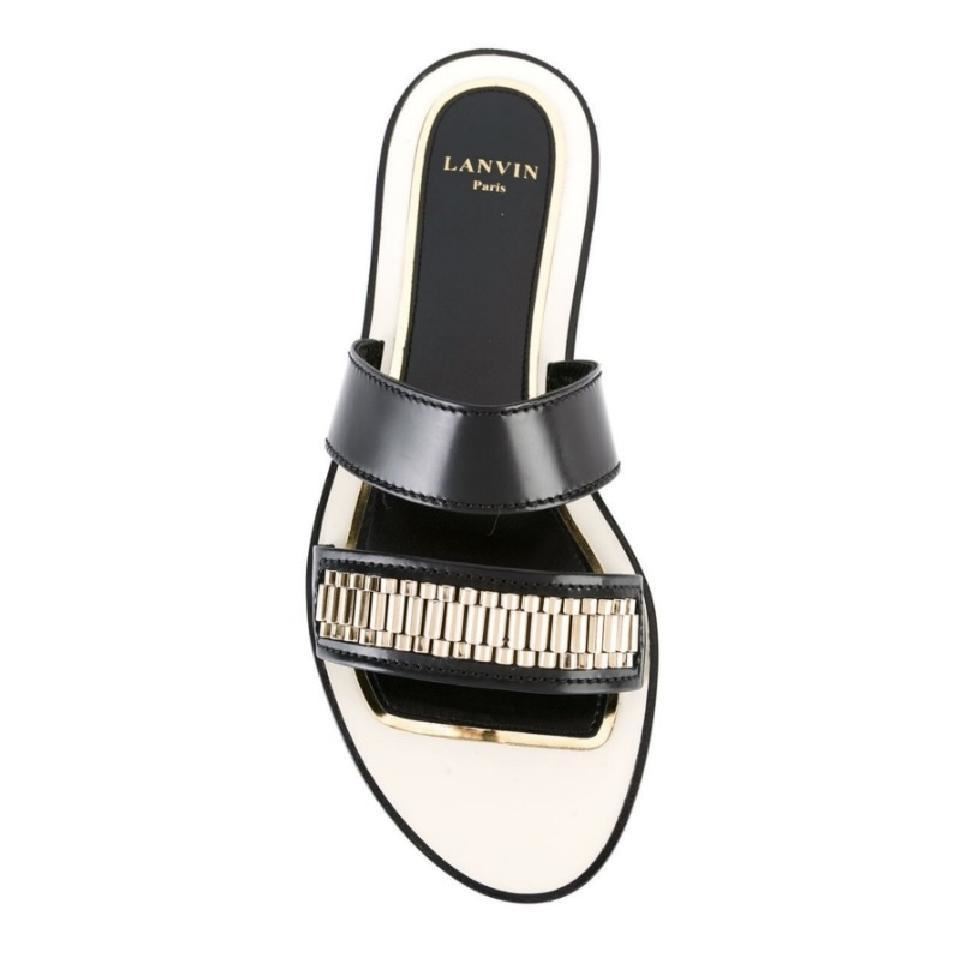 Lanvin Sandals Nero Double Strap with Chain Sandals Lanvin fc7bd0 Lanvin Sandals Nero Double Strap with Chain Sandals Lanvin fc7bd0