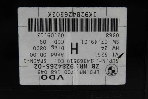 2007-2012 BMW 328i INSTRUMENT CLUSTER GAUGE SPEEDOMETER OEM #1184 - Picture 4 of 6