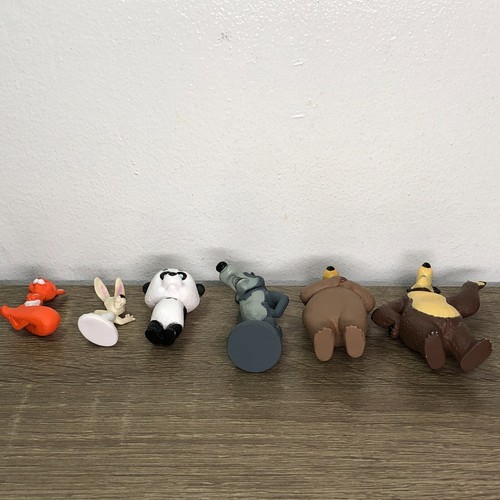 Masha And The Bear Toys Lot Figures Figurines Cake Toppers Collectible Set 6 - Picture 10 of 11