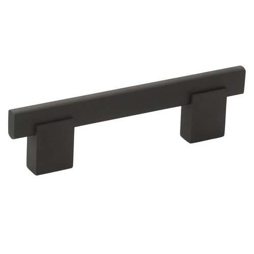 10PK 3-3/4" Center Matte Black Kitchen Cabinet Drawer Handle Pull 5-1/32" LENGTH - Picture 1 of 5