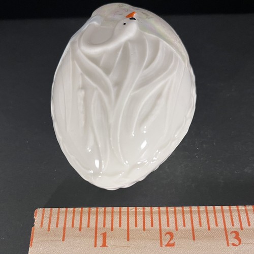 Vintage 8th Mark 1993-1996 Belleek Porcelain 'Children of Lir' Swan Box With Lid - Picture 4 of 7