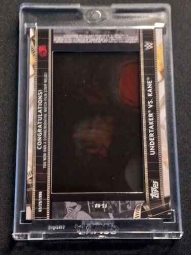 2021 Topps WWE The Undertaker VS Kane (Black #/5) Match Film Strip Relic FS-KU - Bild 7 von 12