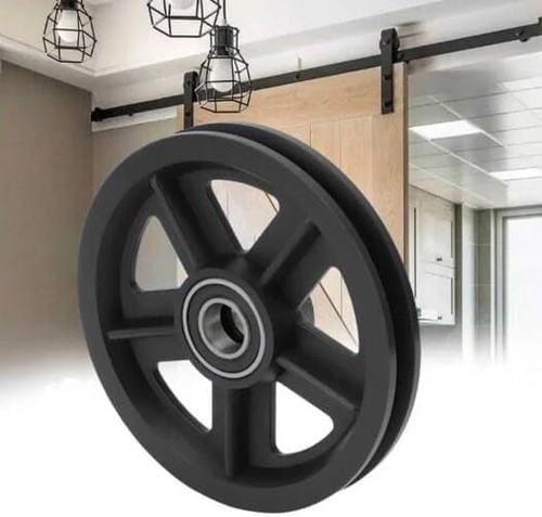 Sliding Wood Barn Door Track System Set Kit Soft Close Kit Alloy Steel 6.6 Feet - Picture 6 of 34