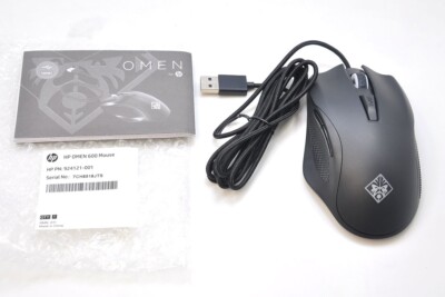 HP OMEN Mouse 600 Wired Gaming Mouse - Black for sale online | eBay