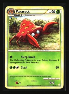 Pokemon PARASECT 48/123 Uncommon (2009 HeartGold SoulSilver) NM/Near Mint