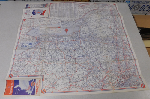 1940's Amoco oil company gas station map of New York New Jersey Long Island - Picture 3 of 4