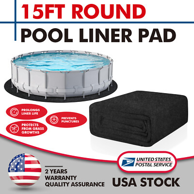 #ad #ad Pre Cut 15ft Round Pool Liner Pad Durable Puncture Resistant Protection
