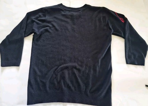 Cathy Daniels Womens Medium 3/4 Sleeve Black Sweater Rhinestone Bling Size M . - Picture 3 of 8