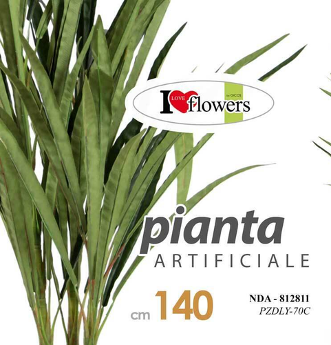 2 Pezzi PIANTA ARTIFICIALE VASO PIANTINA FINTA FIORI FOGLIA DECORAZIONE 140 cm - Foto 3 di 7