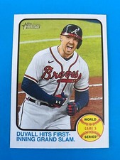 2022 Topps Heritage Baseball #208 World Series Game #5 - Duvall Hits Grand Slam
