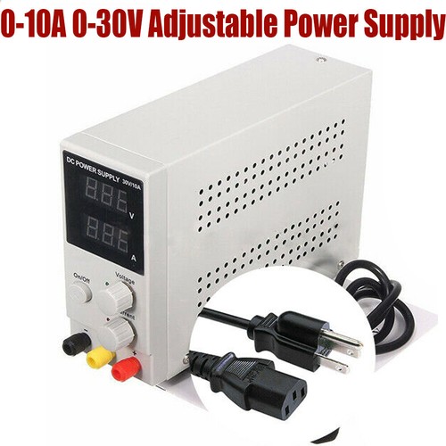 Variable Adjustable Lab DC Bench Power Supply 0-30V 0-10A W/Digital Display USA - Picture 10 of 12