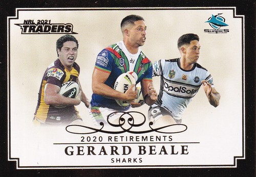 2021 NRL TRADERS RETIREMENTS TRADING CARD - Lawrence, Cooper, Thompson, Guerra, - Picture 4 of 17