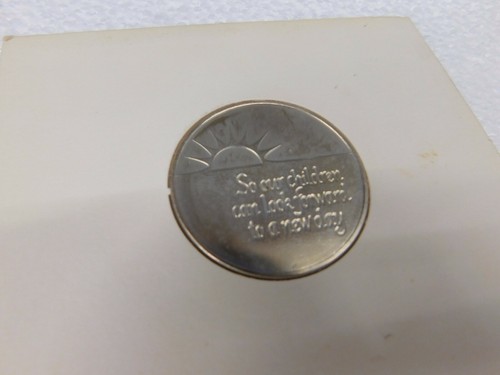 1968 Medalla de la Paz Franklin como Nuevo Regalos de Amor Alegría Paz - Imagen 8 de 11