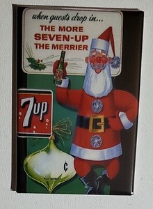 珍品！アメリカ買付け1980's Vintage 7up SANTA WORKS Vintage