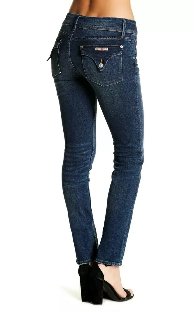 NWT Hudson Collin Flap Pocket Skinny Jeans in Lake Blue NW422ZFA Size 27 190