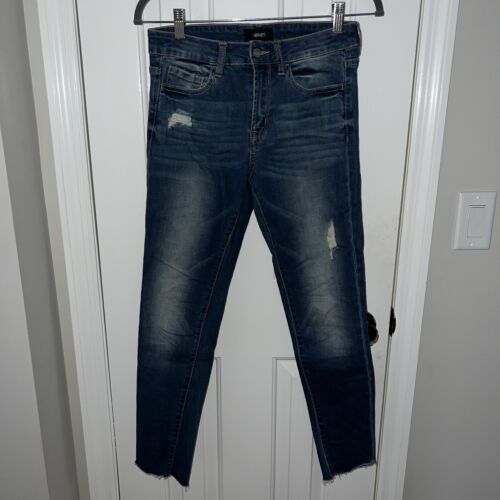 Vervet By Flying Monkey Women's 27 Ankle Skinny Fit Jeans Distressed Denim