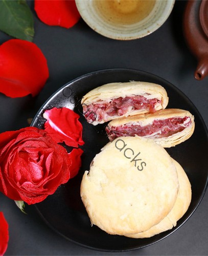 Pastel de flores de rosas Guilin Specialty Gui Hong Yuan Osmanthus 240 g 桂泓源桂花玫瑰 绿豆鲜花饼 - Imagen 4 de 4