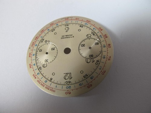 ETANCHE INCABLOC OLD STOCK LANDERON CHRONOGRAPH WATCH DIAL - Picture 3 of 6
