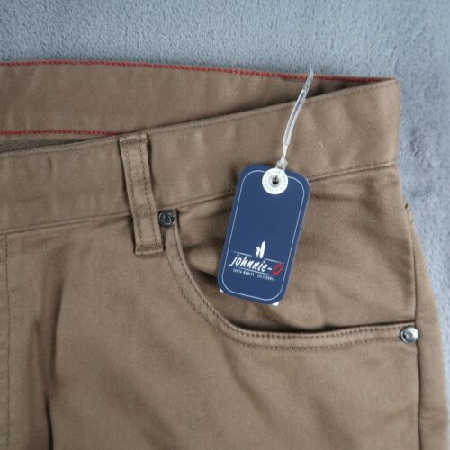 johnnie-O Terry 5-Pocket Chino Pant Khaki Size 36x34 Cotton Blend - Picture 4 of 15