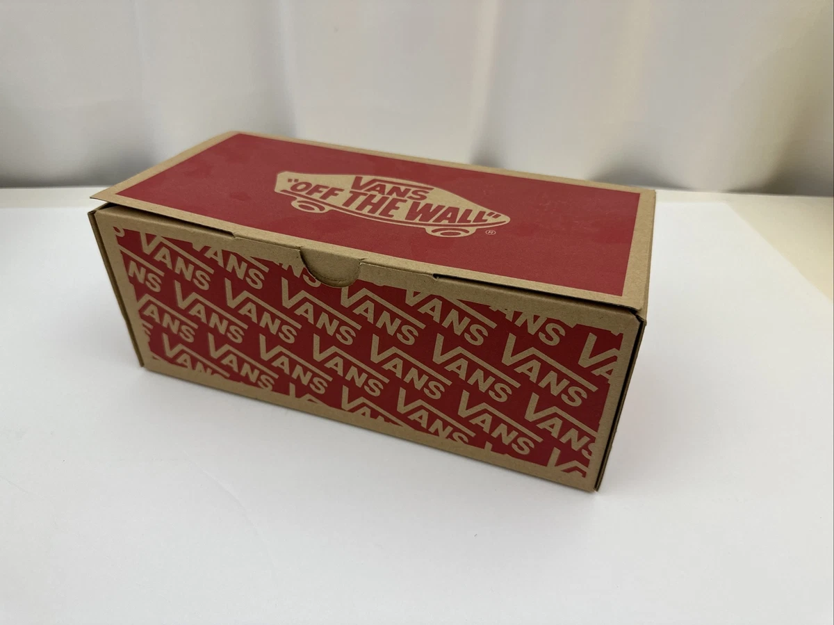 Vans Off The Wall Empty Shoe Box Storage Replacement BOX ONLY No Shoes Red Brown