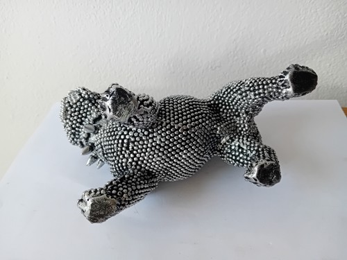 Bruto cane bulldog silver poliresina design 10 cm (h) - Imagen 4 de 4