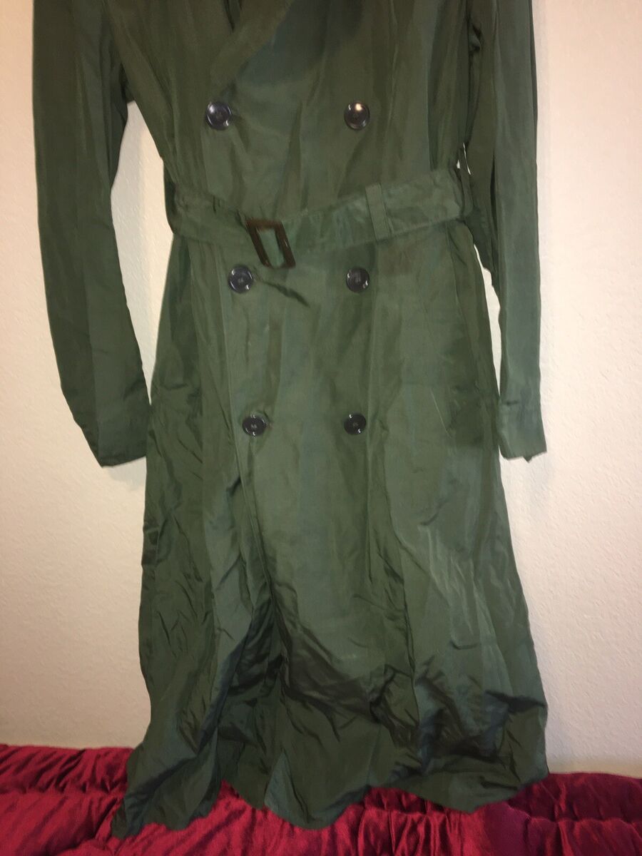M1950 US ARMY Raincoats Military Trench Coat SZ 38 XL A.C M1950 US ARMY Raincoats Military Trench Coat SZ 38 XL A.C