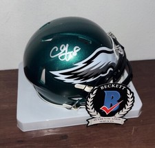 Chauncey CJ Gardner Johnson Signed Speed Mini Helmet Philadelphia Eagles Beckett