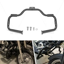 Black Mustache Engine Guard Crash Bar For Harley Softail Deluxe Slim FLS FLST