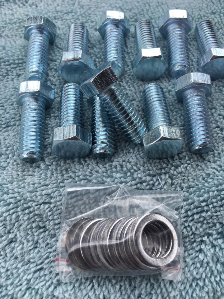 Juego de pernos colector de admisión Chevrolet 265-400 y Chrysler 273-440, 3/8"-16 x 1" Foto 4 de 4