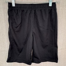 Lands End NWOT Boy's Mesh Active Gym Shorts Black Size Large