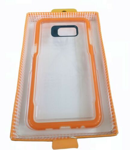 ICEBOX SHOCK Samsung Galaxy S6 Edge portective clear, black & orange phone cover - Zdjęcie 3 z 6
