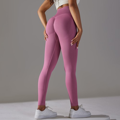 Nahtlose High Performance Workout Leggings Stretch Kompression Yoga Hose - Bild 41 von 256
