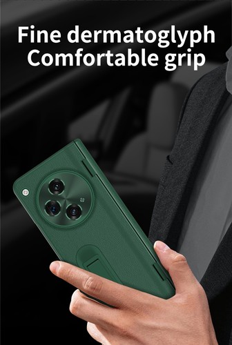 Luxury Leather Full Protection Hinge shockproof stand case For OnePlus Open - Picture 11 of 25