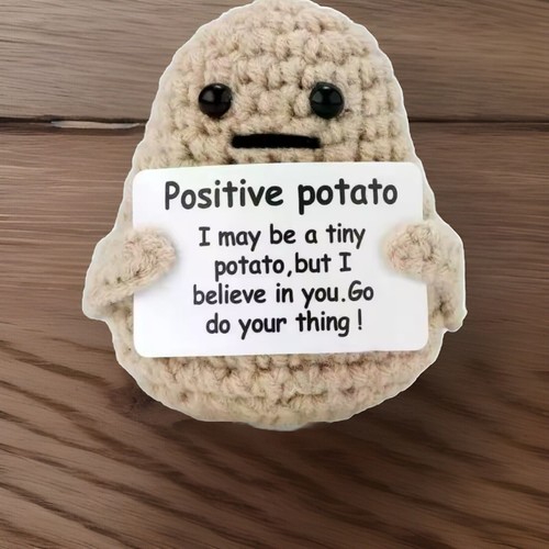Positive Potato Handmade Knitted Positive Encouragement, I Believe In You! - Picture 5 of 5