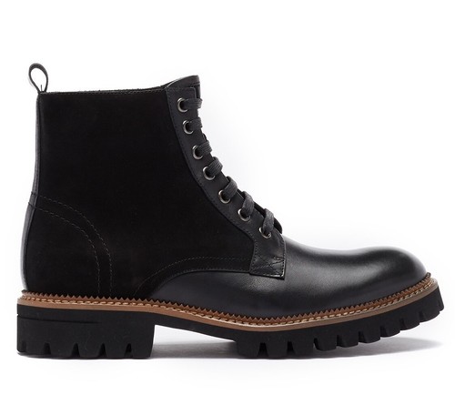 $300 Designer ZANZARA Mens Water Resistant Lugged Military Lace Ankle Boot 13 - Picture 2 of 8