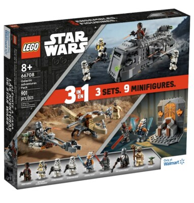 LEGO Star Wars Galactic Adventures 66708, 3-in-1 Gift Set New