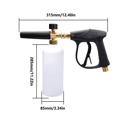 Pressure Washer Gun 1/4" Car Wash Soap Lance Cannon Spray Jet Bottle Snow Foam - Picture 6 of 15