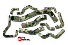 For Nissan Silvia 200SX RPS14 S15 SR20DET Silicone Radiator Hose Kit Camouflage