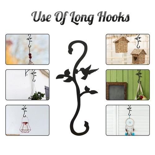 Hummingbird Bird Feeder Hanger Hooks for Outdoors Hanging, Shepherds Hanging ... - Picture 4 of 7