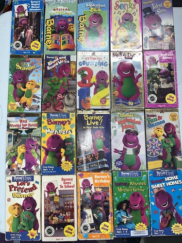 20 Lot Barney VHS Live In Concert School Manners Counting Party Talent Alphabet - Picture 12 of 15