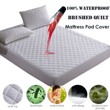 Waterproof Microfiber Quilted Cover for Mattress Breathable Mattress Protector