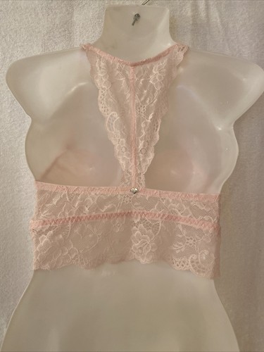 VICTORIA SECRET NUEVO BRALETTE ROSA MULTI ENCAJE ESPALDA DEPORTIVA TALLA PEQUEÑA - Imagen 2 de 6