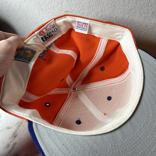 Vintage Denver Broncos Hat New Era 59 50 Pro Model Wool USA DB rare Logo Cap - Picture 9 of 10