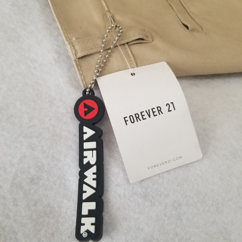 NUEVO CON ETIQUETAS Airwalk Forever 21 Hombres Talla 31 Chino Patinador Pantalones Parches Caqui De Colección Años 90 - Imagen 22 de 24