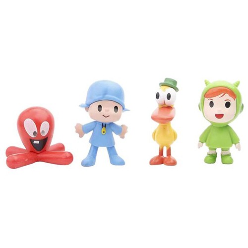 Juego de 7 figuras de juguete Pocoyó Pocoyó, Elly, Pato, Loula, Nina, Sleepy Bird, Fred - Imagen 4 de 5