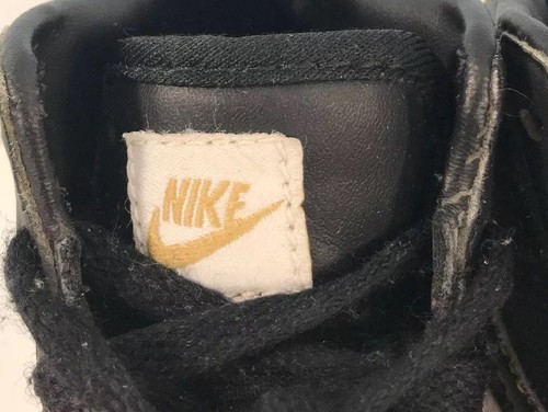 Nike Infant High Top Shoe Sneakers 6C Black Gold 2013 386417-001 - Picture 5 of 12