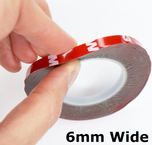 Clear, Grey SELFADHESIVE TAPE very high bond DOUBLE SIDED acrylic mounting rolls - Picture 7 of 14