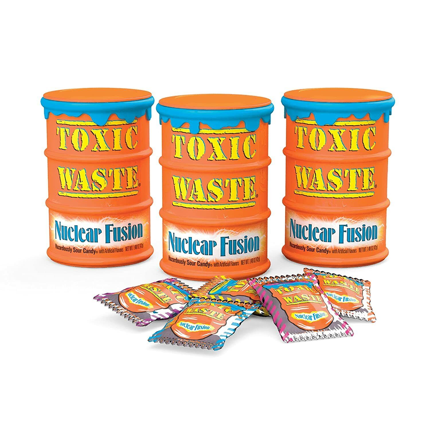 Toxic Waste Sour Candy Drums: 12-Piece Display