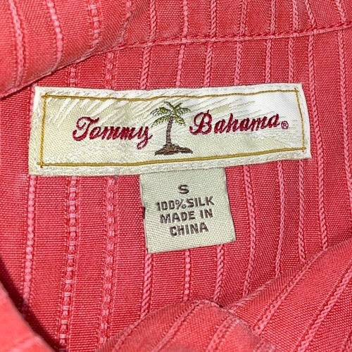 Tommy Bahama 100% Silk Button Up Short Sleeve Shirt Size Small - Picture 4 of 5