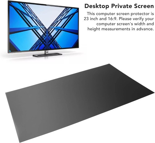 ASHATA 23 Inch Computer Privacy Screen Filter, Desktop Monitor Protector, 16:9 W - Photo 5/9